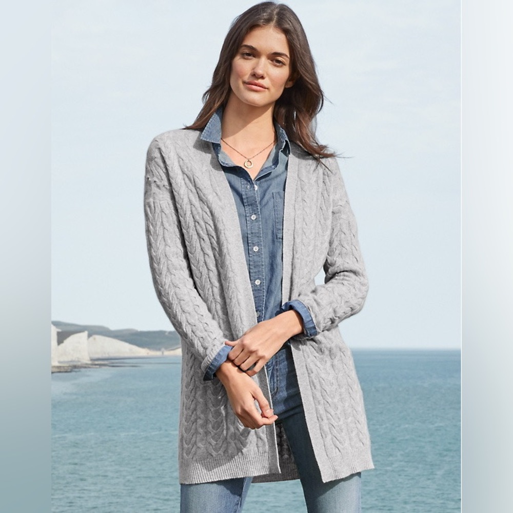 Cashmere Cable Detail Cardigan